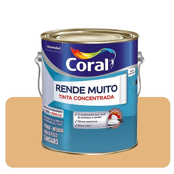 Rende Muito Cromo Suave 3,6L Tinta Standard Coral