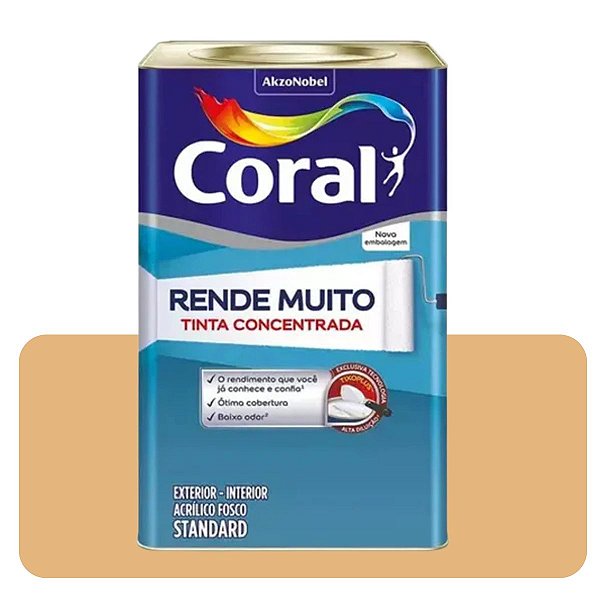 Rende Muito Cromo Suave 16L Tinta Standard Coral