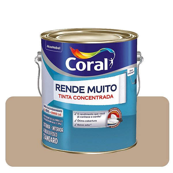 Rende Muito Camurça 3,6L Tinta Standard Coral