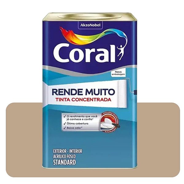 Rende Muito Camurça 16L Tinta Standard Coral