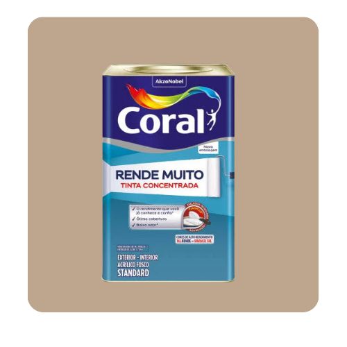 Rende Muito Camurça 16L Tinta ACR Standard Coral