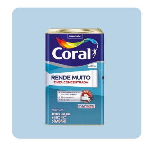 Rende Muito Azul Sereno 16L Tinta ACR Standard Coral