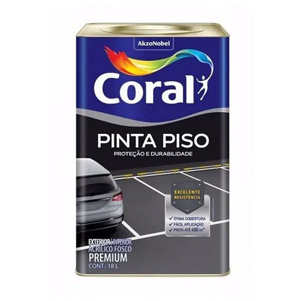 Tinta Pinta Piso Amarelo Segurança 18L Coral