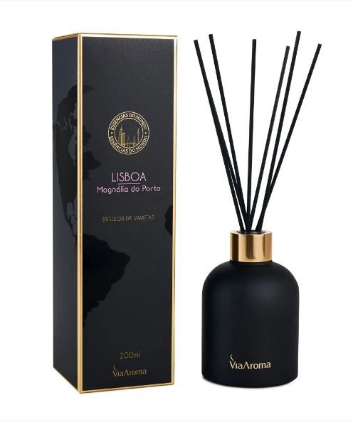 Difusor Lisboa, Magnólia do Porto 200ml Linha Mundo - Via Aroma