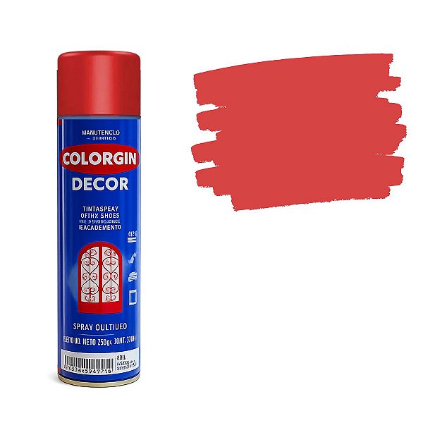 Spray Decor Uso Geral Vermelho 8761 Colorgin