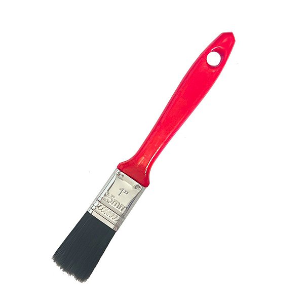 Trincha Vermelho 1 Pol  Latex e Verniz Compel