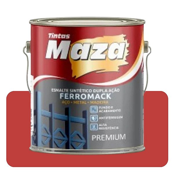 Esmalte Ferromack Vermelho Oxido 3,6L Maza