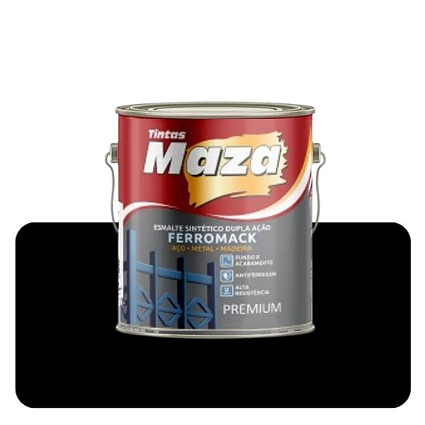 Esmalte Ferromack Preto 0,900ml Maza