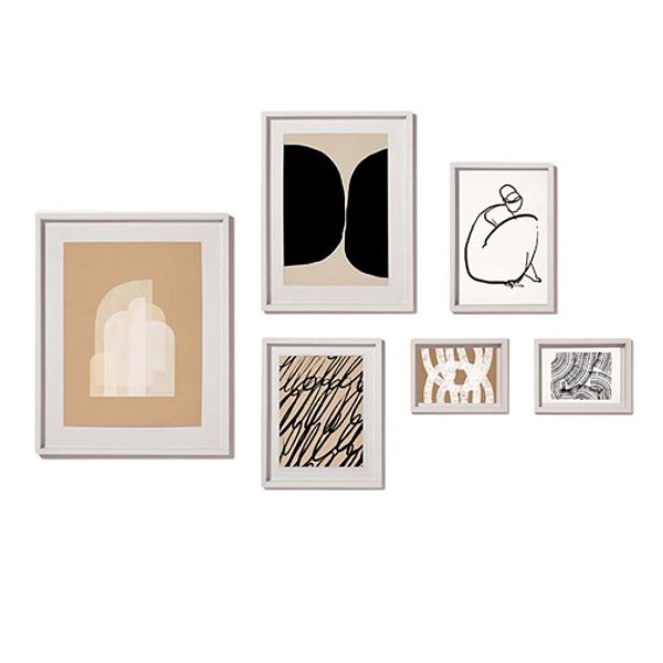Quadro Em Mdf  kit C/6 Pçs 14221 - Mart