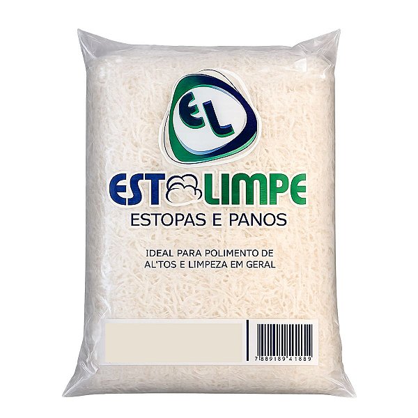 Estopa Branca 100% Algodão 1kg