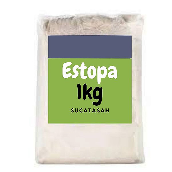 Estopa Branca 100% Algodão 1kg