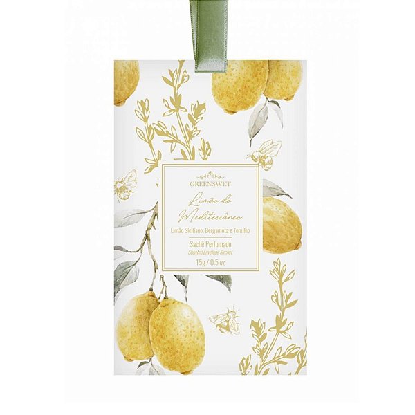 Envelope perfumado Limão Mediterrâneo Greenswet
