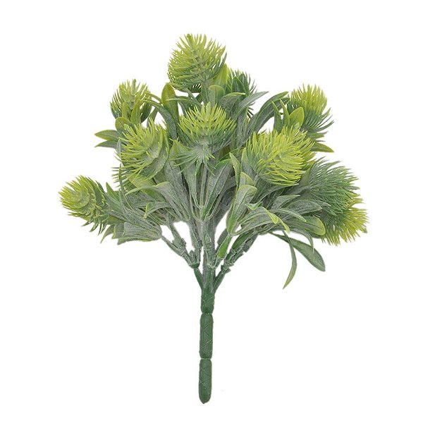 Pinha Mini Buque Flor Artificial 18cm C/6 Galhos