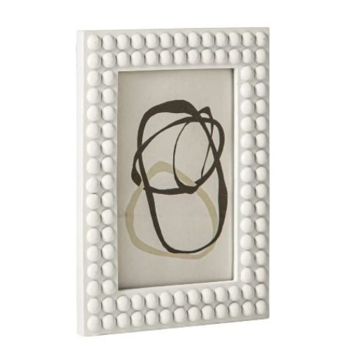 Porta Retrato Poliresina Branco 10X15cm