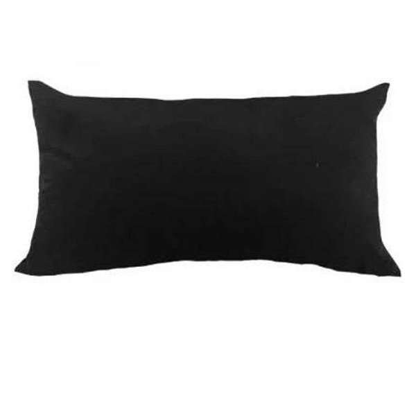 Almofada Veludo Soft Liso Preta (233-04) 35X58- Decortextil
