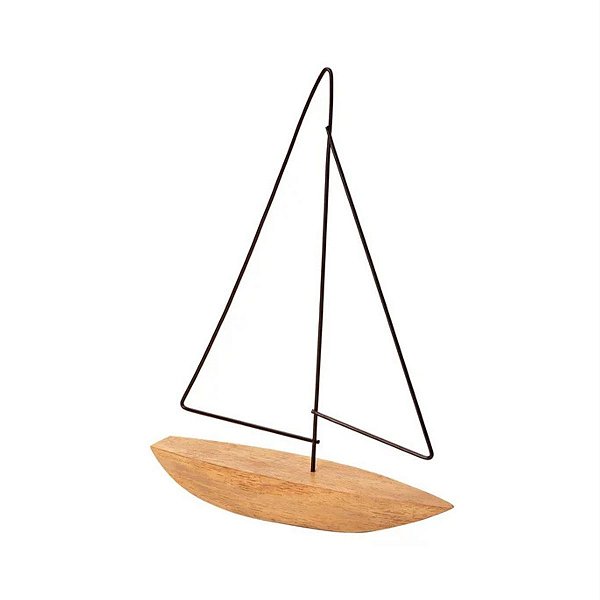 Escultura Barco 32cm em Poliresina  Mart Collection P 13873