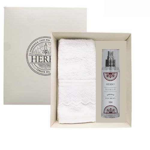 Kit Presente Nobles Home Spray e Toalha Savoia Herbo 200ml