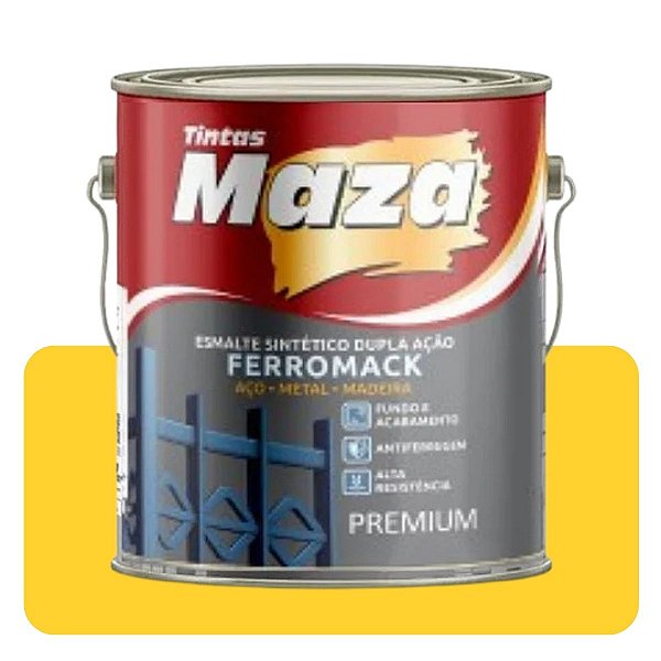 Esmalte Ferromack Amarelo 3,6L Maza