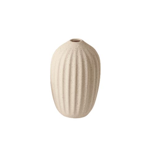 Mini Vaso Decorativo Cerâmico 12,5x7,5cm Bege 16596 Mart