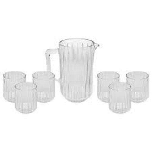 Jarra 1,45L C/ Copos 300ML De Cristal Conjunto 7PC Bangkok