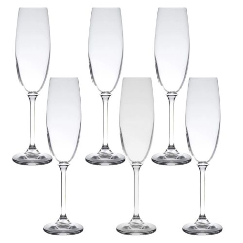Taça Champanhe C/6 de Cristal Ecológico 260ml Columba