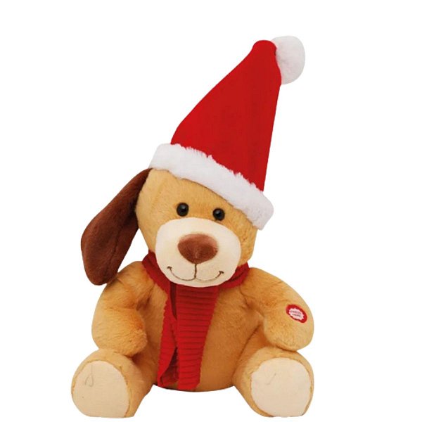 Boneco Natalino Urso C/Movimento Cachorro Natalino 25cm