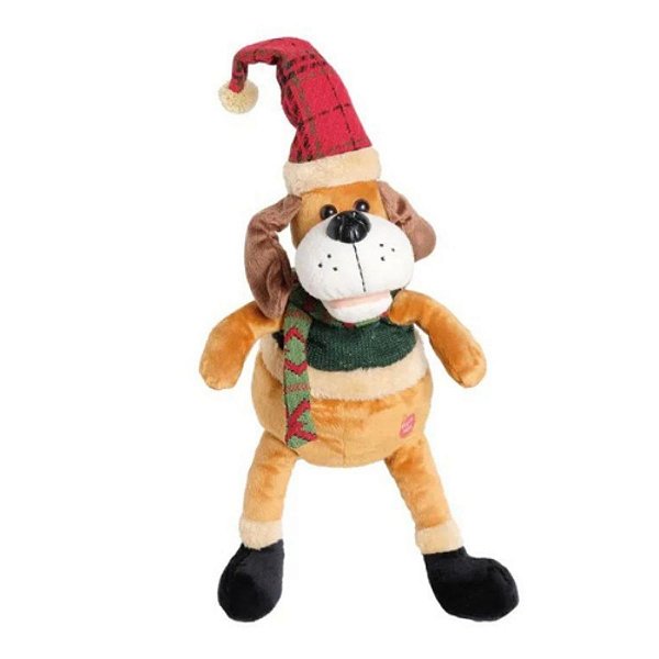 Boneco Natalino Urso C/Movimento Bege 30cm 1207702 Cromus