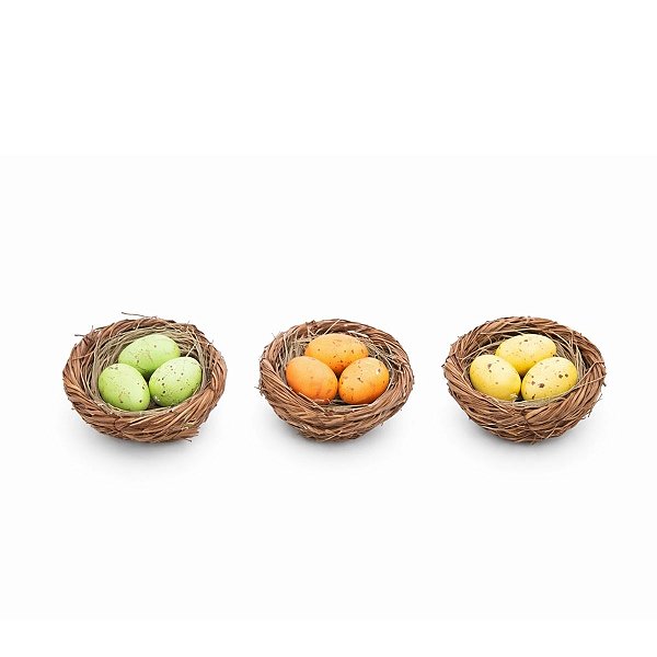 Ninho C/ Ovo De Pascoa JG C/3 1013827 5cm Cromus
