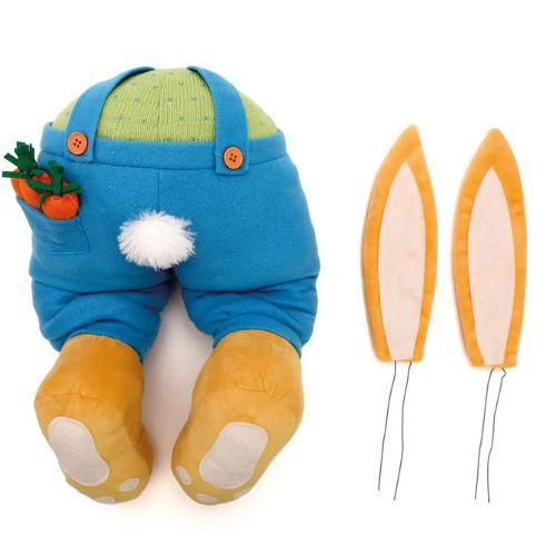 Kit Coelho Decorativo Colhinho Patas e Orelhas Azul 1037750 Cromus