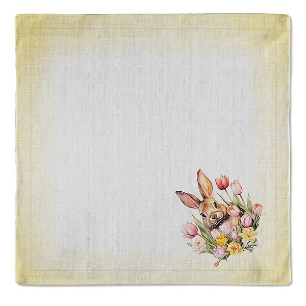 Guardanapo De Pascoa em Linho 533090 40x40 C/ 2Unid Belchior
