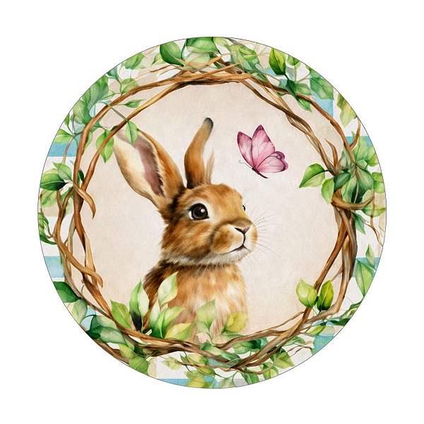 Capa de Sousplat de Pascoa 534225 C/2Und Diâmetro c/ 2Un 35cm