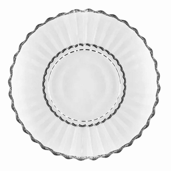 Sousplat de Cristal Geneva 30cm x 3,5cm 61647 Wolff