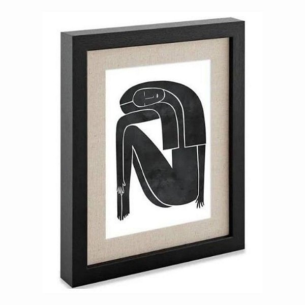 Porta Retrato Em Mdf Com Linho 13072 15x20cm Mart