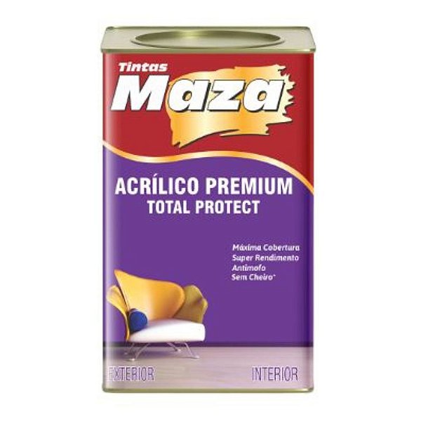 Tinta Acrilica Maza Protect Hospitalar Branca 18L Acetinado