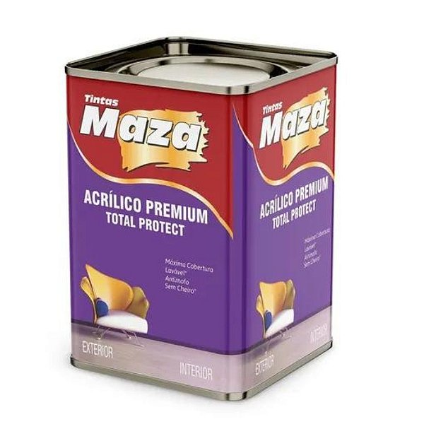 Tinta Acrilica Maza Protect Gelo 18L Fosco Premium