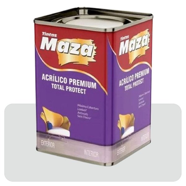 Tinta Acrilica Maza Protect Cromio 18L Fosco Premium