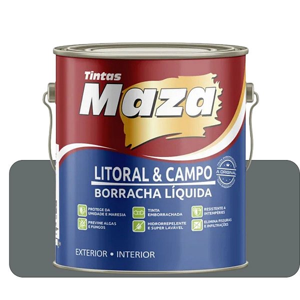 Tinta Acrílico Litoral e Campo Nanquim 3,6L Maza