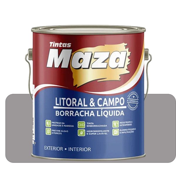Tinta Acrílico Litoral e Campo Inox 3,6L Maza