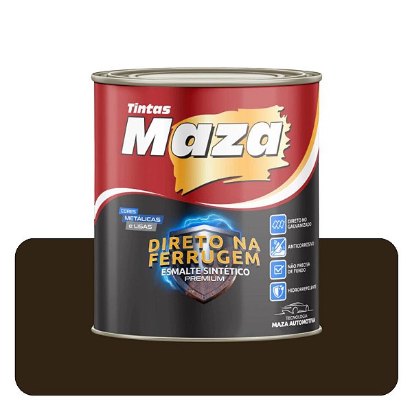 Esmalte Direto no Ferrugem Bronze  Antigo 0,900ml Sintético Solvente Maza 18765