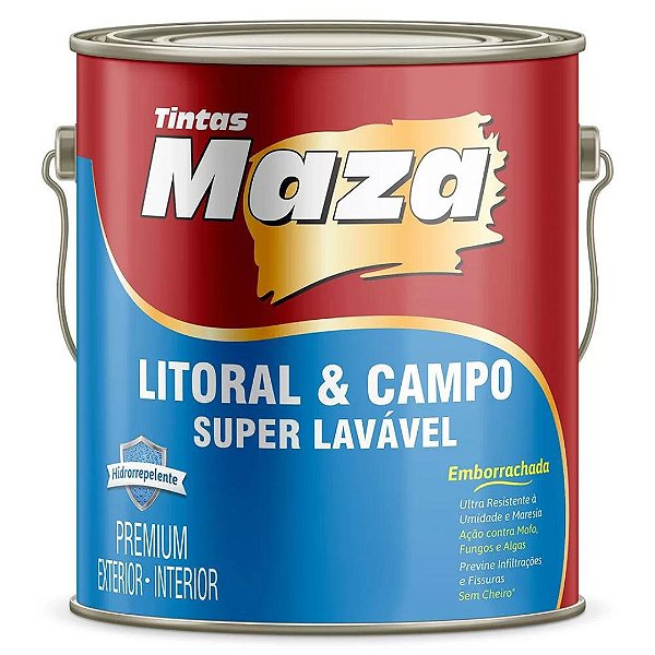 Tinta Acrílico Litoral e Preto 3,6L Maza