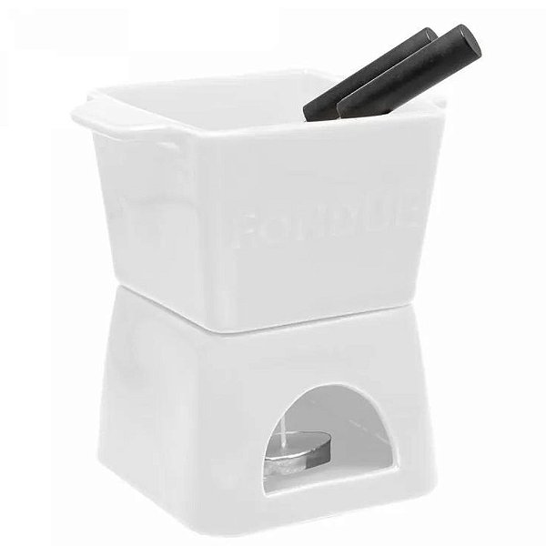 Aparelho Fondue 6 PÇ P/2 Pessoas Quadratto Branco 18025 Wolff