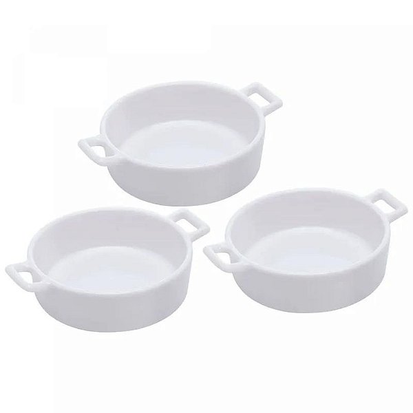 Petisqueiras de Porcelana CJ C/3 12x3x9cm 18042 Wolff