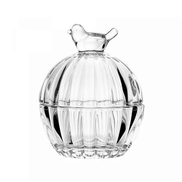 Potiche de Cristal Bird 8cm x 8cm x 9,5cm 20743 Wolff