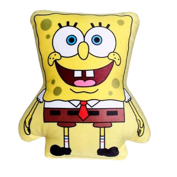 Almofada Pet Toy Bob Esponja 17x10x3cm 10120257 ZonaCriativa