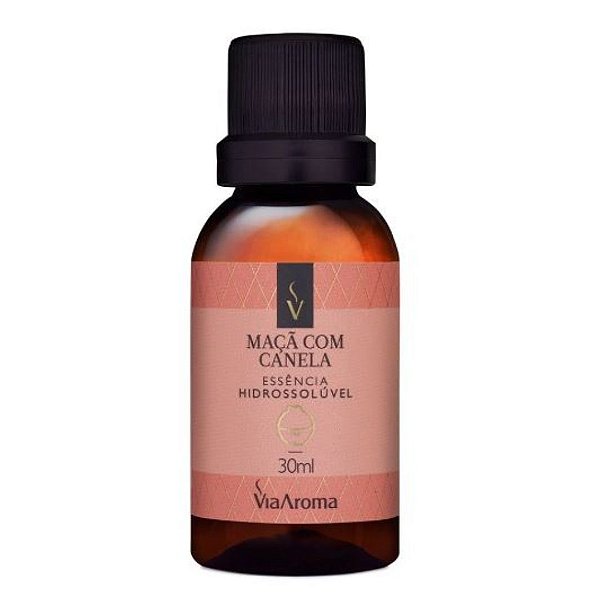 Essência Hidrossolúvel Maça Com Canela 30ml Via Aroma