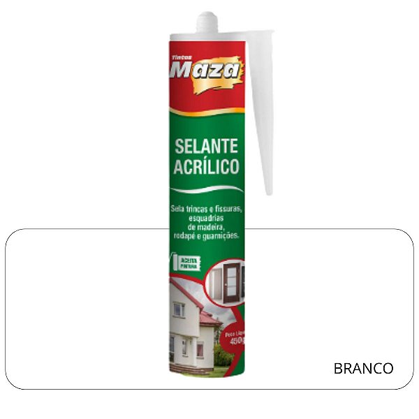 Bisnaga Selante Base Agua Branco 440g Maza
