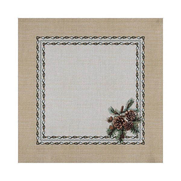 Guardanapo Natalino Encanto Das Pinhas 533122 40x40 2und Belchior