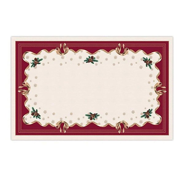 Toalha De Mesa Natalina Natal Radiante 1,40x2,20cm 197043 Belchior