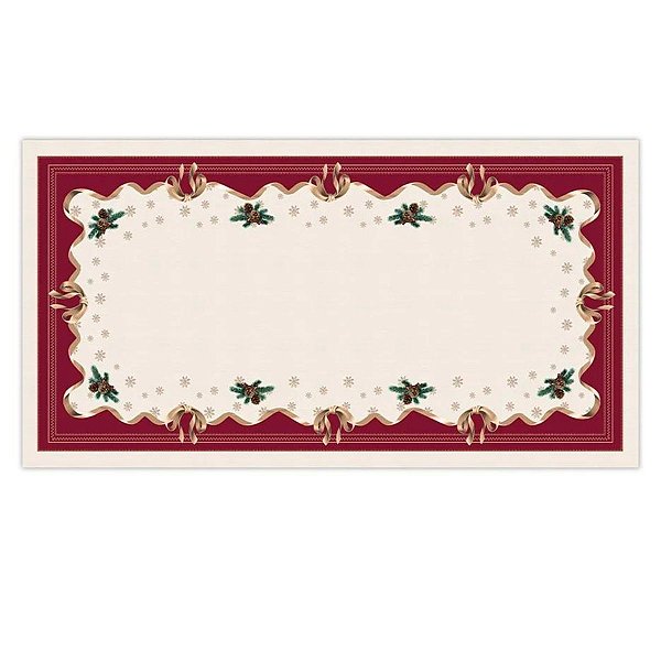 Toalha De Mesa Natalina Natal Radiante 1,40x2,70cm 197052 Belchior