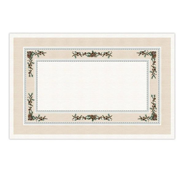 Toalha De Mesa Natalina Encanto Das Pinhas 1,40x2,20cm 197047 Belchior